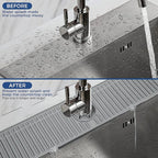 XXL Silicone Faucet Handle Drip Catcher Tray Mat, Large Silicone Faucet Mat - Image 4