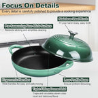 TeamFar Cast Iron Bread Dutch Oven, 6 Qt Enameled Dutch Oven Pot - Image 5