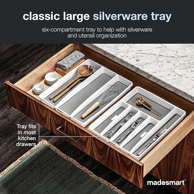 madesmart Classic Large Silverware Tray - Image 2