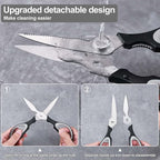 3-Pack Kitchen Scissor All Purpose Kitchen Shears Heavy Duty Scissors Stainless - Image 5