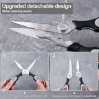 3-Pack Kitchen Shears Heavy Duty All Purpose Stainless Steel Scissors - Image 5