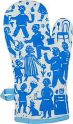 Blue Q Party's in The Kitchen Funny Oven Mitts - Image 2