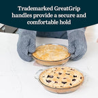 Libbey Baker’s Premium 2 Piece Glass Pie Plate, Space Saving Casserole Dish Set - Image 4