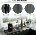 2PCS Instant Dry Sink Caddy for Bathroom Counter, Durable Kitchen Sink Organizer - Image 2