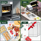 Quarter Sheet Pan with Cooling Rack Set, CEKEE Stainless Steel Cookie Sheets - Image 7