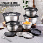AVADOR Premium Brushed Stainless Steel Mixing Bowls Sets, Space Saving - Image 5