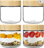 NETANY 4-pack 10oz Glass jars by NETANY