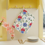 Blue Red Floral Dish Drying Mats 18x24 Inch Independence Day Flower Drying Mats - Image 6