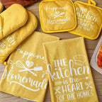 Sratte 6 Pcs Kitchen Decor Accessories Set Farmhouse Towels Pot Holders Oven - Image 3