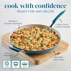 Rachael Ray Cucina Ceramic Nonstick Frying Pan/Skillet, Dishwasher Safe - Image 6