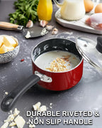 Cook N Home Non Stick Sauce Pan, 2 Quarts Saucepan - Image 4