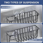 3-In-1 Sponge Holder for Kitchen Sink, 2 Type Suspension Options, Hanging Sink - Image 2