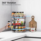 Across-Star Lazy-Susan-Organizer-Spice-Rack, Rotating Spice Organizer - Image 4