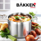 Stainless Steel Stockpot with Lid 12 Quart, Durable 18/8 Stainless Steel - Image 9