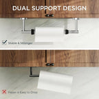 FORIOUS Paper Towel Holder Under Cabinet, SUS304 Wall Mounted Commercial Paper - Image 7