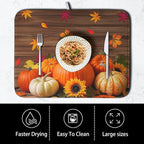 AutumnThanksgiving Pumpkin Dish Drying Mat - Image 4