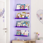 upsimples Acrylic Shelves for Wall Decor, Living Room, Floating Bookshelves for - Image 4