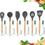 E-far Cooking Utensils Set of 6, Silicone Kitchen Utensils - Image 2