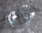 Clear Round Glass Casserole - Image 6