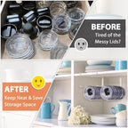 2 Pack Tumbler Lid Organizer, Horizontal Tumbler Lid Storage Hook to Hold Up 20 - Image 5