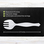 PARTY BARGAINS Disposable White Plastic Serving Forks 8.75 Inch – Heavy Duty - Image 3