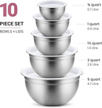 FineDine Stainless Steel Mixing Bowls Set - Image 2