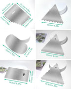 New 6pcs Cake Scraper 430 stainless Decorating Comb and Icing Smoother - Image 2