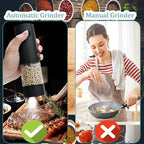 Electric Salt and Pepper Grinder, Automatic Battery Pepper Mill Shakers - Image 4