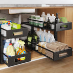 2 Packs 21IN Depth Under Sink Organizer, 2-Tier Pull Out Cabinet Organizer by UnderSinkOrganizer