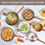 12Pcs Pots and Pans Set, Nonstick Cookware Sets, Non Stick Pots and Pan Set - Image 6
