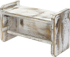 MyGift Farmhouse Paper Towel Holder, Shabby Whitewashed Wood Farmhouse Wall - Image 6