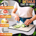 Double Sided Metal Cutting Board Titanium 14.3"x9.8" - Image 2