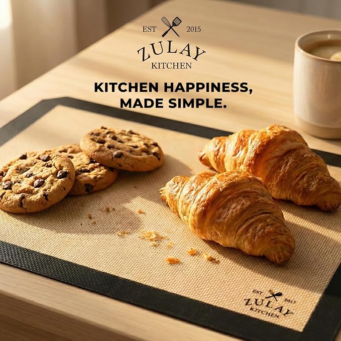 Zulay Kitchen Silicone Baking Mat Sheet Set - Image 7