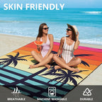 HIHOHO Beach Blanket Waterproof Sandproof Extra Large Beach Mat 79" X - Image 4
