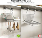 TQVAI Over Sink Dish Drainer Drying Rack, Stainless Steel Foldable Wall Mounted - Image 2