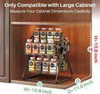 Rotating Spice Rack Organizer for Large Cabinets Kitchen Countertop - Image 5
