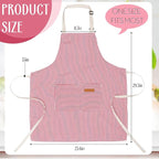 Handepo 12 Pcs Cotton Aprons for Women Men - Image 2