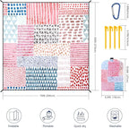 HIHOHO Beach Blanket Waterproof Sandproof Extra Large Beach Mat 79" X - Image 2