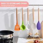 Herogo 5-Piece Cooking Utensils Set, Silicone Kitchen Utensils Set - Image 6