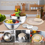 P&P CHEF 4-In-1 Stainless Steel Colander - Image 6