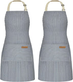 NLUS 2 Pack Cooking Aprons for Women by NLUS
