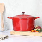 Martha Stewart Gatwick 4 Quart Enamel Cast Iron Dutch Oven - Image 9