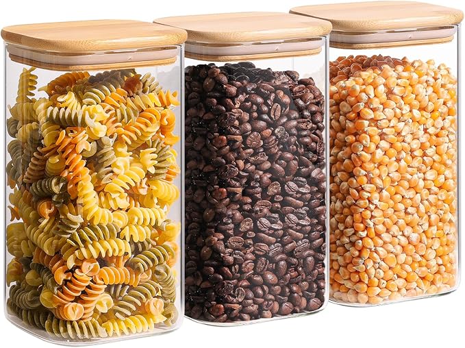 ComSaf 1.4 Qt Glass Storage Containers by ComSaf