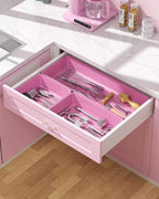 10 Pack Large Size Plastic Drawer Organizers Set, 3 Sizes Desk Drawer Organizer - Image 6