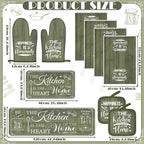 Fourluoo 10 Pcs Farmhouse Kitchen Decor and Accessories Set 4 Kitchen Towels 2 - Image 3