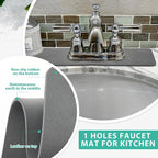 Tioncy 2 Pcs Faucet Mat Sink Splash Guard Oval-hole Oval Splash Pad - Image 5