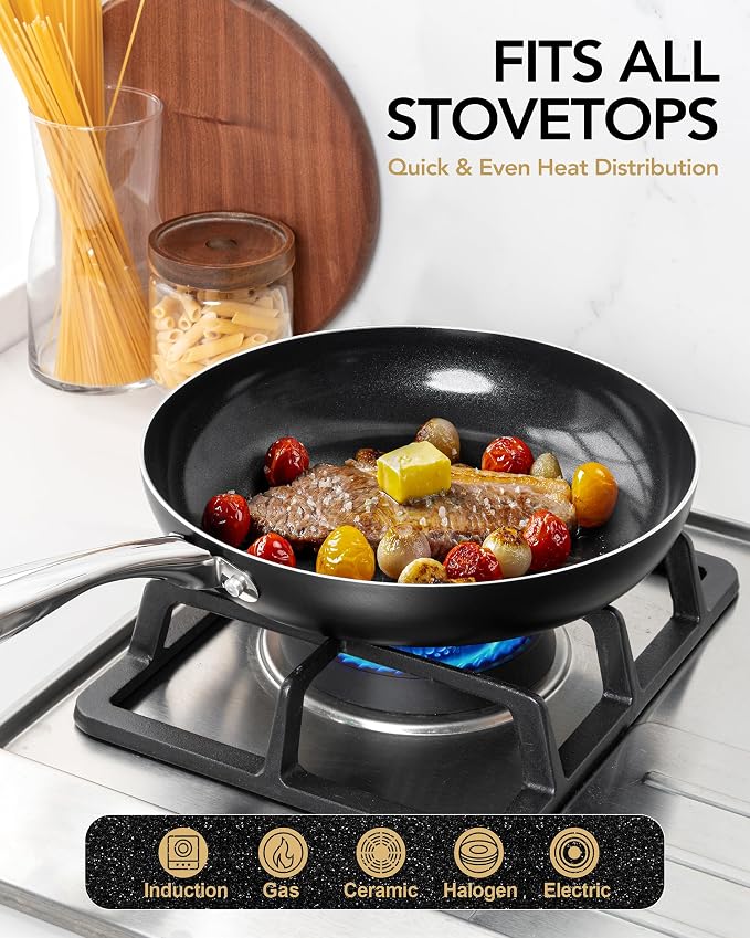 MICHELANGELO Non Stick Frying Pan - Image 4