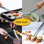 JETKONG 2 Pcs 12-Inch Cooking Tweezer Tongs Stainless Steel Kitchen Tweezers - Image 5
