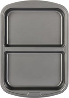 GoodCook Everyday Divided Baking Pan 1.5-Inch Deep 2-Section Non-Stick by GoodCook
