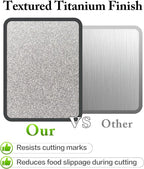 Titanium Cutting Board for Kitchen- Double Sided Chopping Board - Image 3